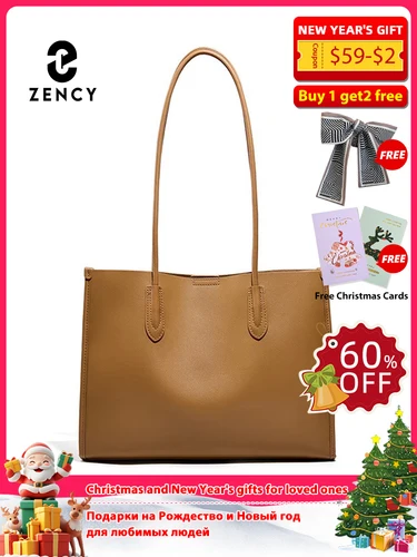 Nuevo bolso OL caqui a la moda para mujer, bolso de hombro de piel auténtica para mujer, bolso de mano grande, bolsos de compras de gran capacidad, bolsillos