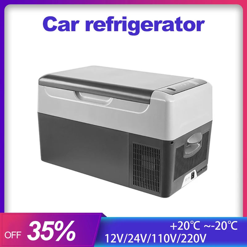 Alpicool 22L Car Fridge 12V/110V Independent Ice Box Freezer 110V-220V Portable Car Home Camping Cooler APP Control Fridge