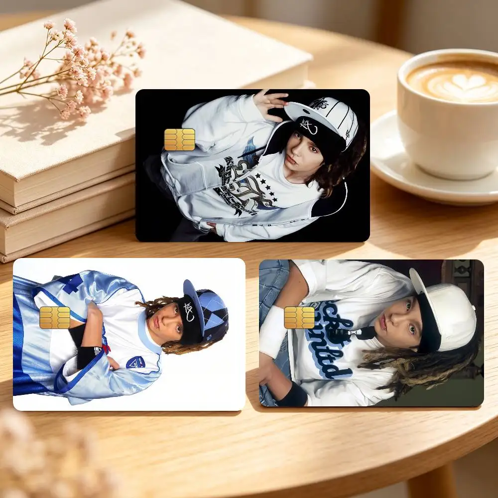 Guitarist T-Tom Kaulitz Singer Credit Card Skin Stickers For Bank Bus Metro Cards Waterproof Anti-Scratch Gift 4PCS