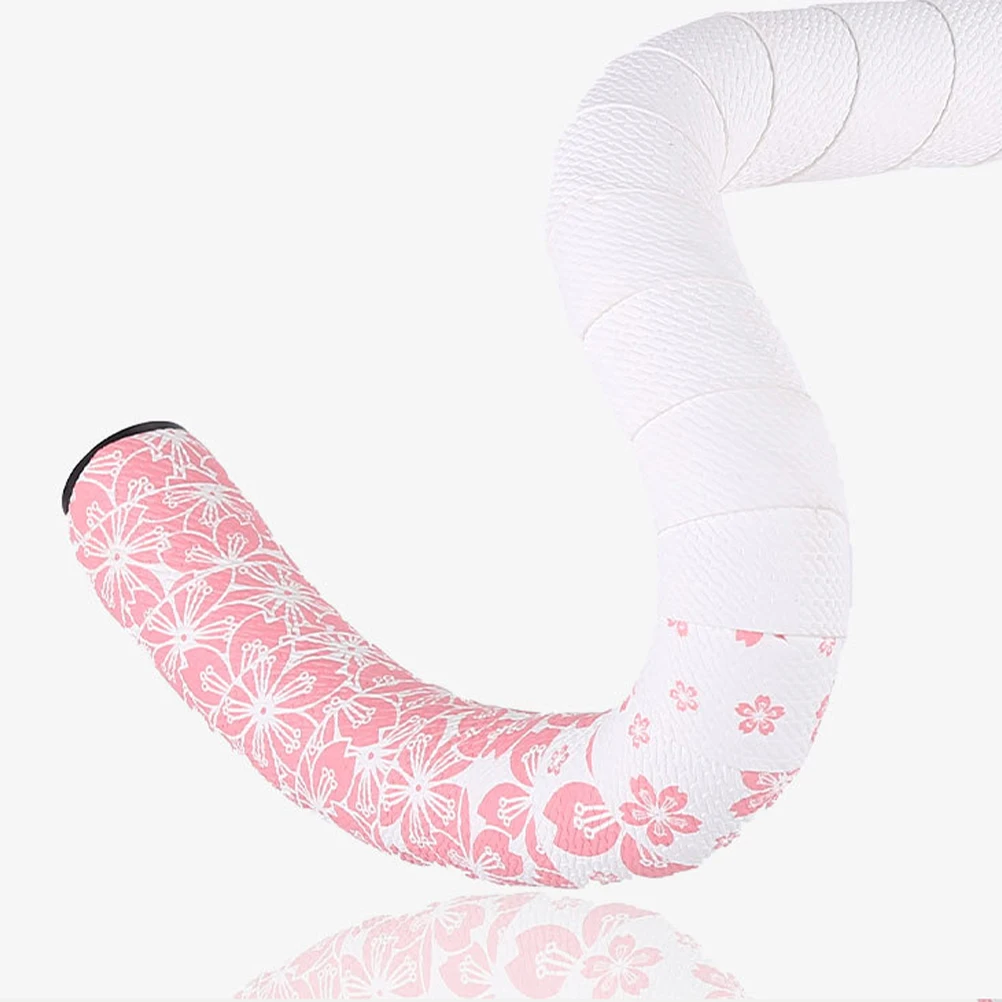 

Cherry Blossom Bike Handlebar Tape Anti-Slip Soft Durable Shock Absorbent Bar Wrap For Road Mountain Bike Cycling Scooter