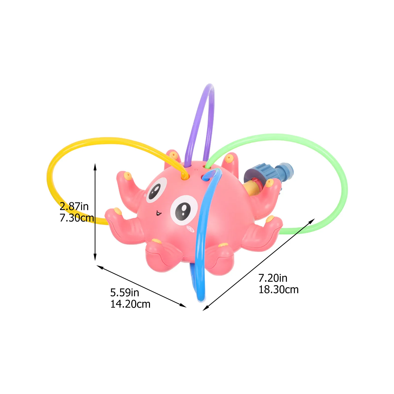 Bright Colors Octopus Water Spraying Plaything Cartoon Baby Bath Fun Toddler Shower Swimming Pool Outdoor Water Plaything