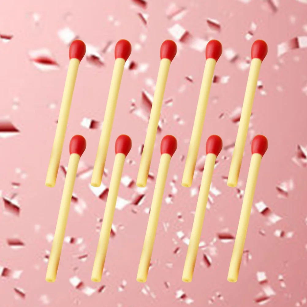 20 قطعة قلم كروي بتصميم إبداعي للاستخدام المدرسي على نحو سلس للكتابة هدية للتلميذ قلم حبر جاف عصا الثقاب #5