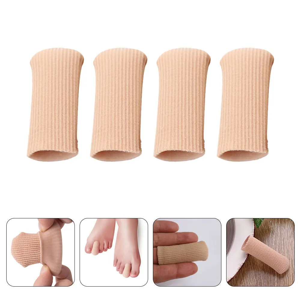 

4Pcs Toe Caps Elastic Toe Covers for Pain Relief Blister Relief and Hammertoe Protection Silicone Finger Sleeve