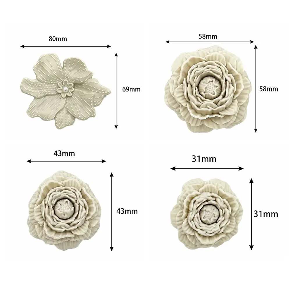 8 Stück wiederverwendbare 3D-Blumen-Schuhclips, Schnallen, DIY-Schuhdekorationen, abnehmbare perforierte Schuh-Accessoires, Strandschuhe – Detail 1