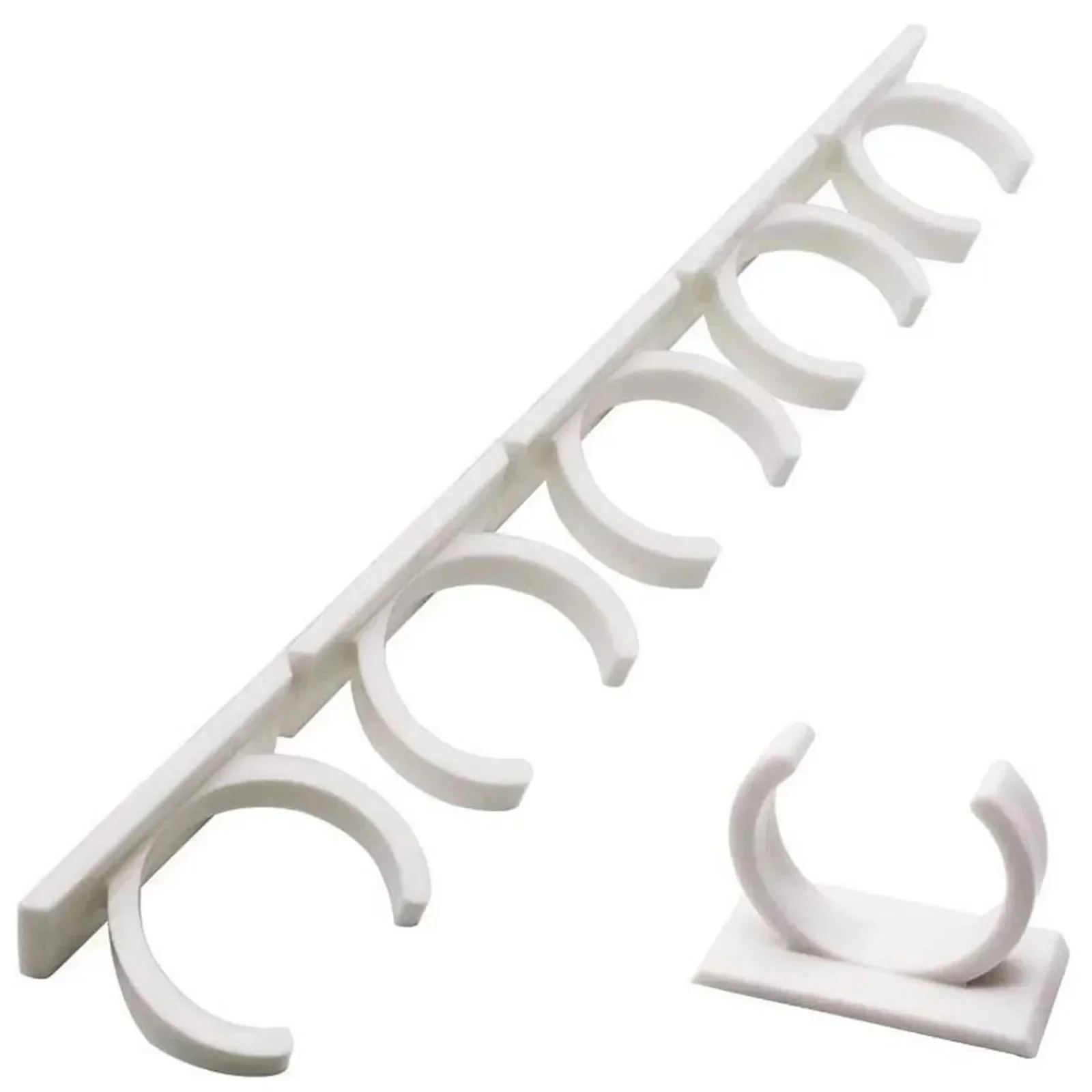 

Holder Clip Spice Gripper Strip White 25*2.5*4cm Storage Holder Wall Cabinet 4Pcs ABS Clip Gripper Strip Organizer Space-saving