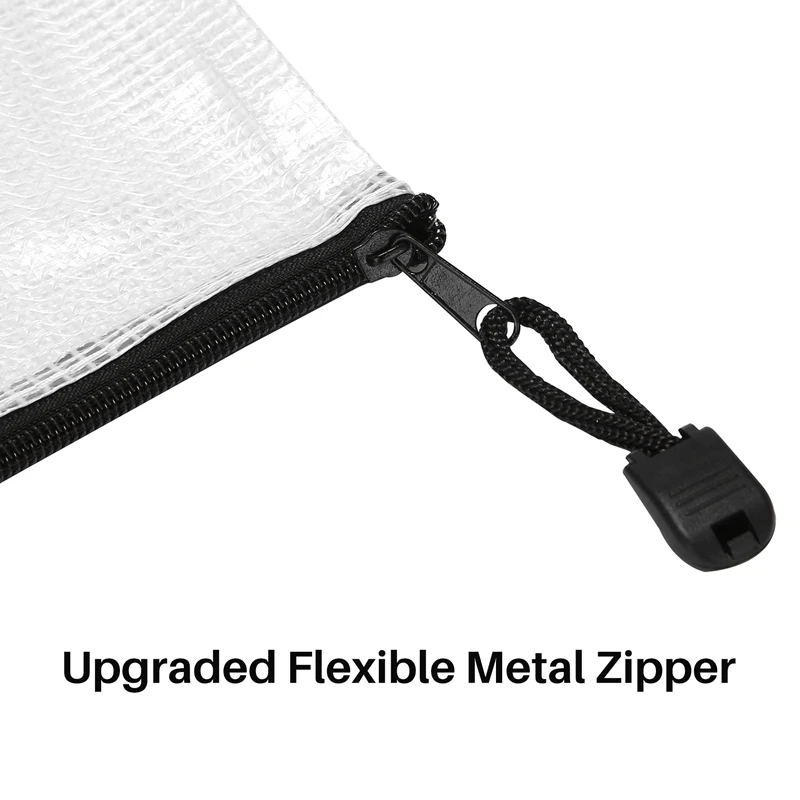

【Y46Q】18 Pack A5 Mesh Zipper Pouch,Zipper File Bags, Board Games Storage Bags for School Office Supplies and Travel