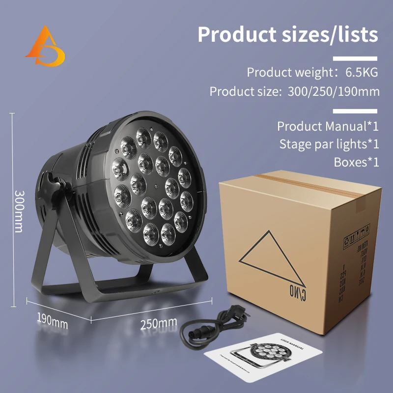 18x15W RGBW Led Par Lighting 4in1 DMX Aluminum DJ Disco Wash Effect Professional Stage Light