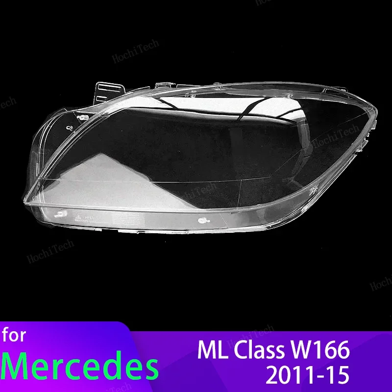 

Transparent Front Headlights Lens Shell Glass Cover for Mercedes-Benz ML Class W166 ML400 ML450 ML350 ML320 Pre-facelift 2011-15