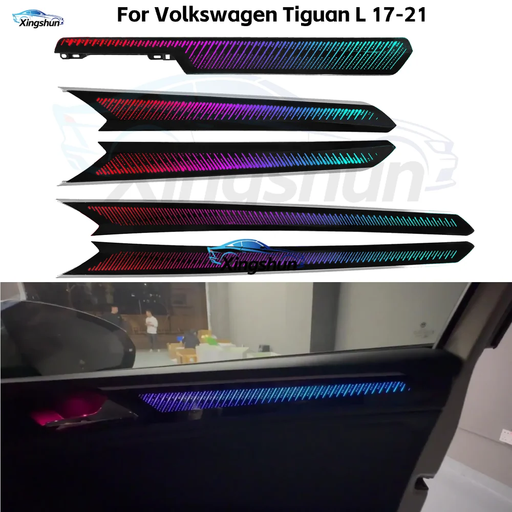 Dynamic Ambient Light for Volkswagen Tiguan Allspace 2017-2021 Car Interior LED Lighting Upgrade Kit Accessories