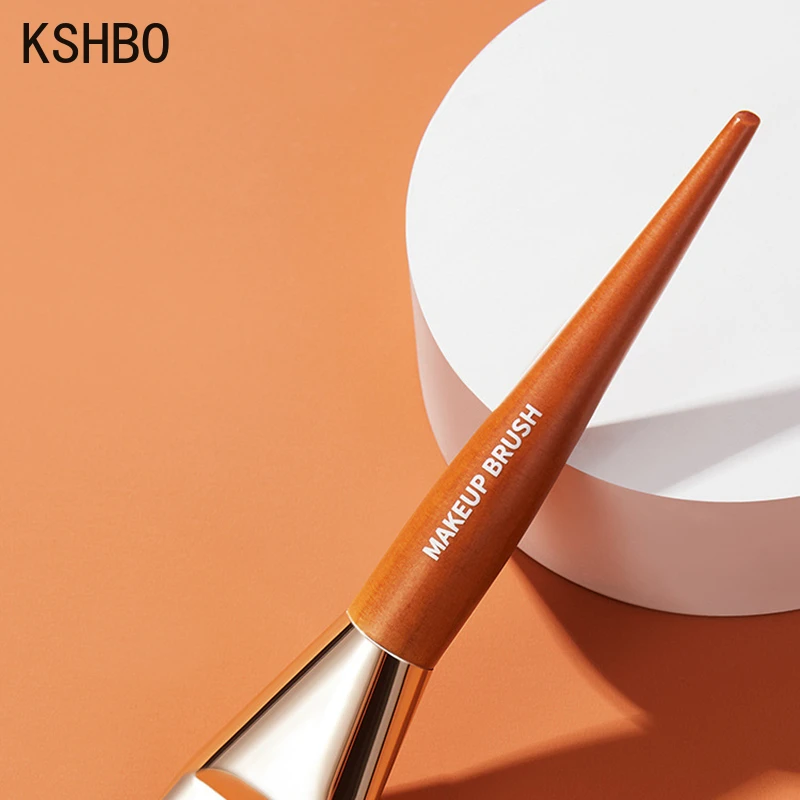 KSHBO Makeup Brushes Professional Brush Tongue Shaped Liquid Foundation Concealer Brush Women Face Base Makeup Beauty Tools