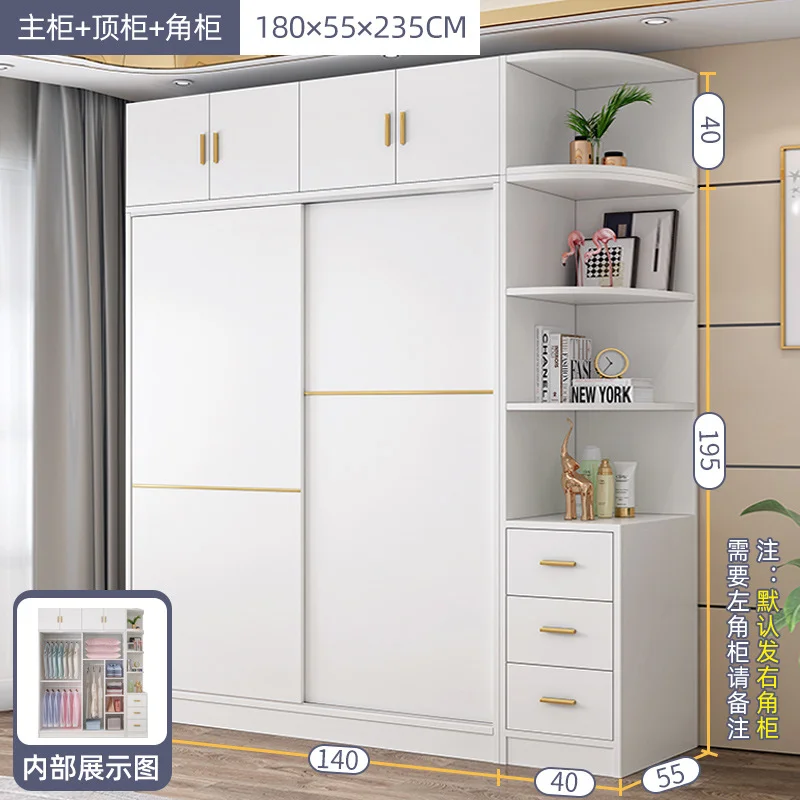 Low Price Promotional Width 80cm Furniture Set Storage Closet Wooden Children's Closetpromote Sales