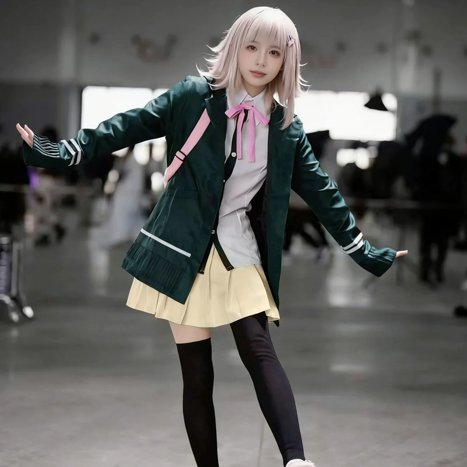 Anime Danganronpa Chiaki Nanami Cosplay-Outfit für den Alltag im Schulstil