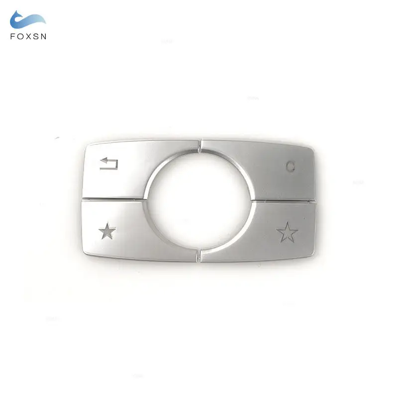 4pcs Car Console Multimedia Button Trim For Mercedes Benz ML W166 ML320 ML350 ML400 2012-2015 GL W166 X166 GL350 GL500 2013-2016