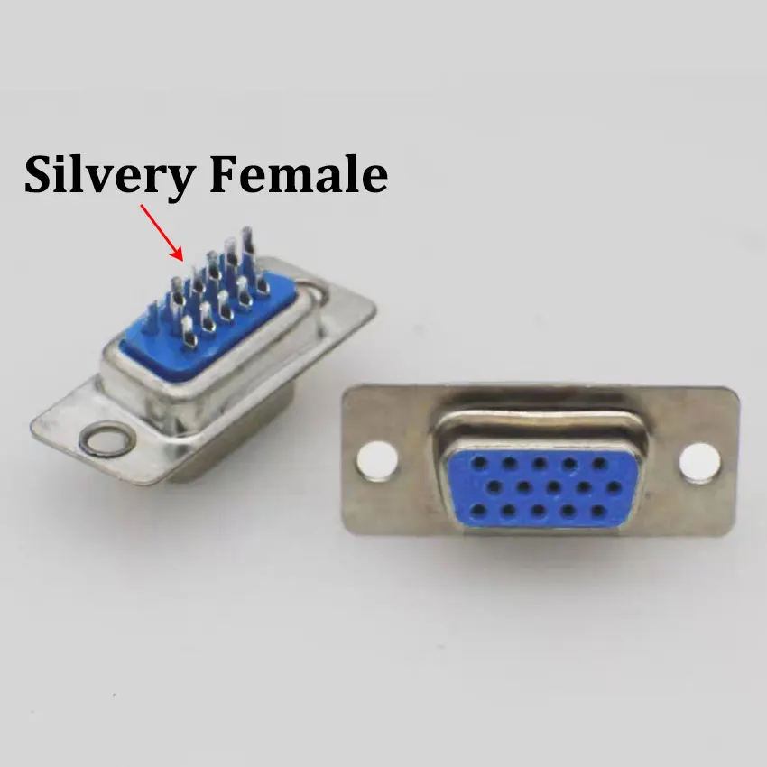 DB15 Silvery Female