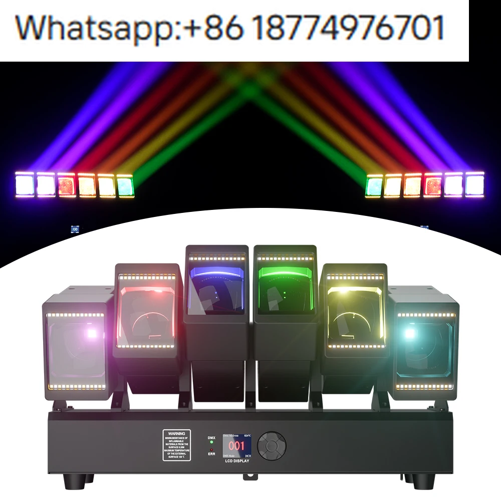 

SHEHDS 12x60W RGBW 4in1 LED Moving Head Stage DMX512 Matrix Moving Head with Ring for Bar DJ
