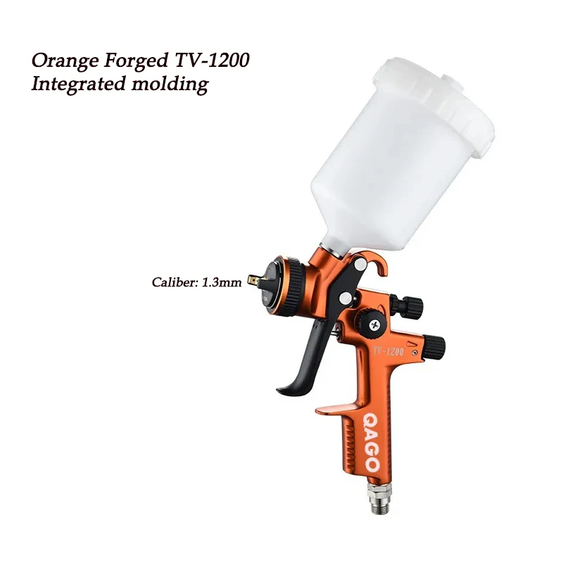 

Upper pot spray gun 1.3mm Orange Forged TV-1200 Furniture topcoat Automotive sheet metal Pneumatic Spray painting tools