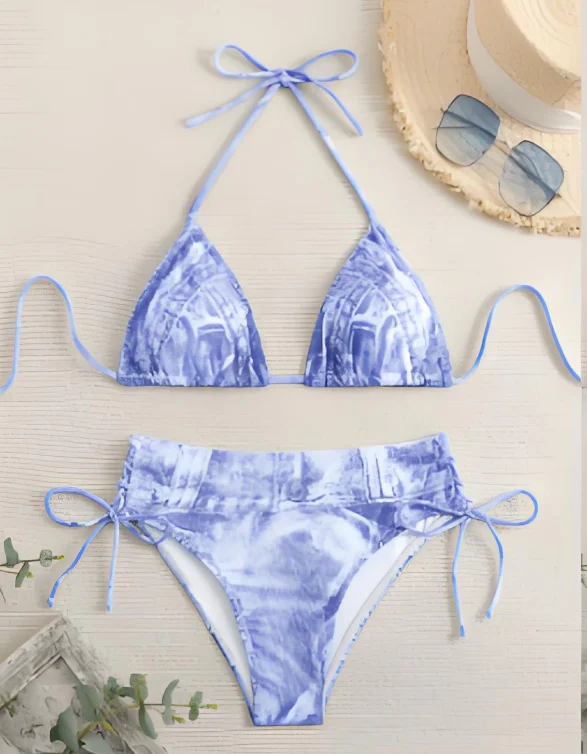 ملابس سباحة أنيقة مكونة من قطعتين - ملابس سباحة نسائية وملابس سباحة نسائية | ملابس عطلة المنتجع #3