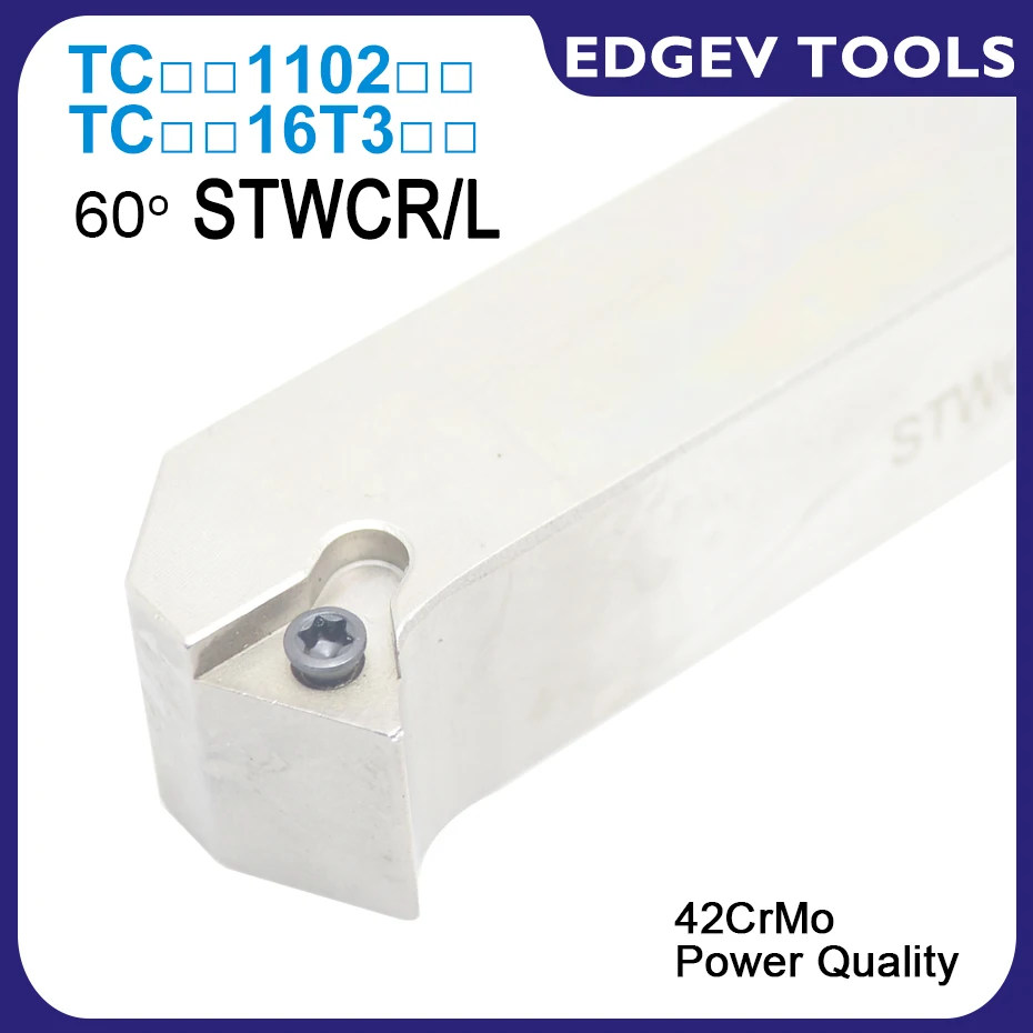 

STWCR STWCL STWCR1212H11 STWCR1616H11 STWCR2525M16 TCMT TCMT110204 TCMT110208 TCMT16T308 CNC Lathe Cutter Turning Tool Holder