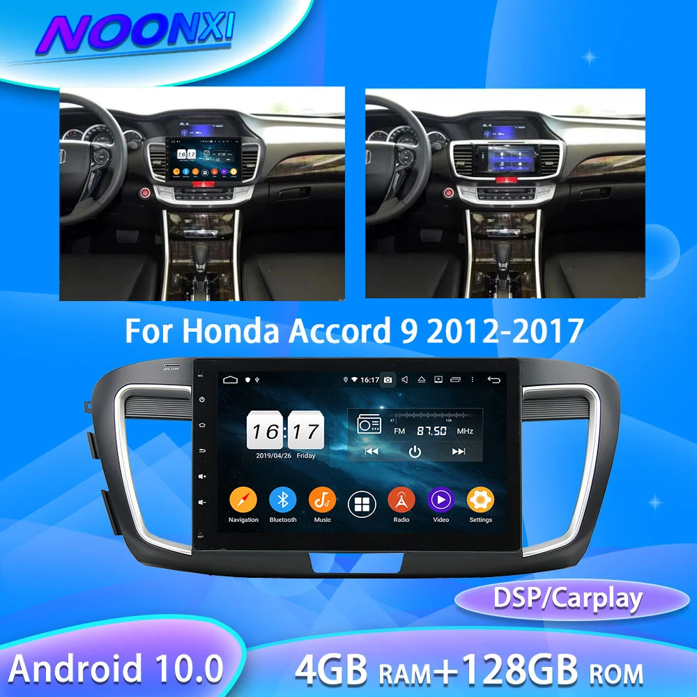 

Автомагнитола для Honda Accord 9 2012-2017, видеоплееры с экраном, Bluetooth, 2 Din, Android 10, стереоприемник, автомобильный мультимедийный плеер