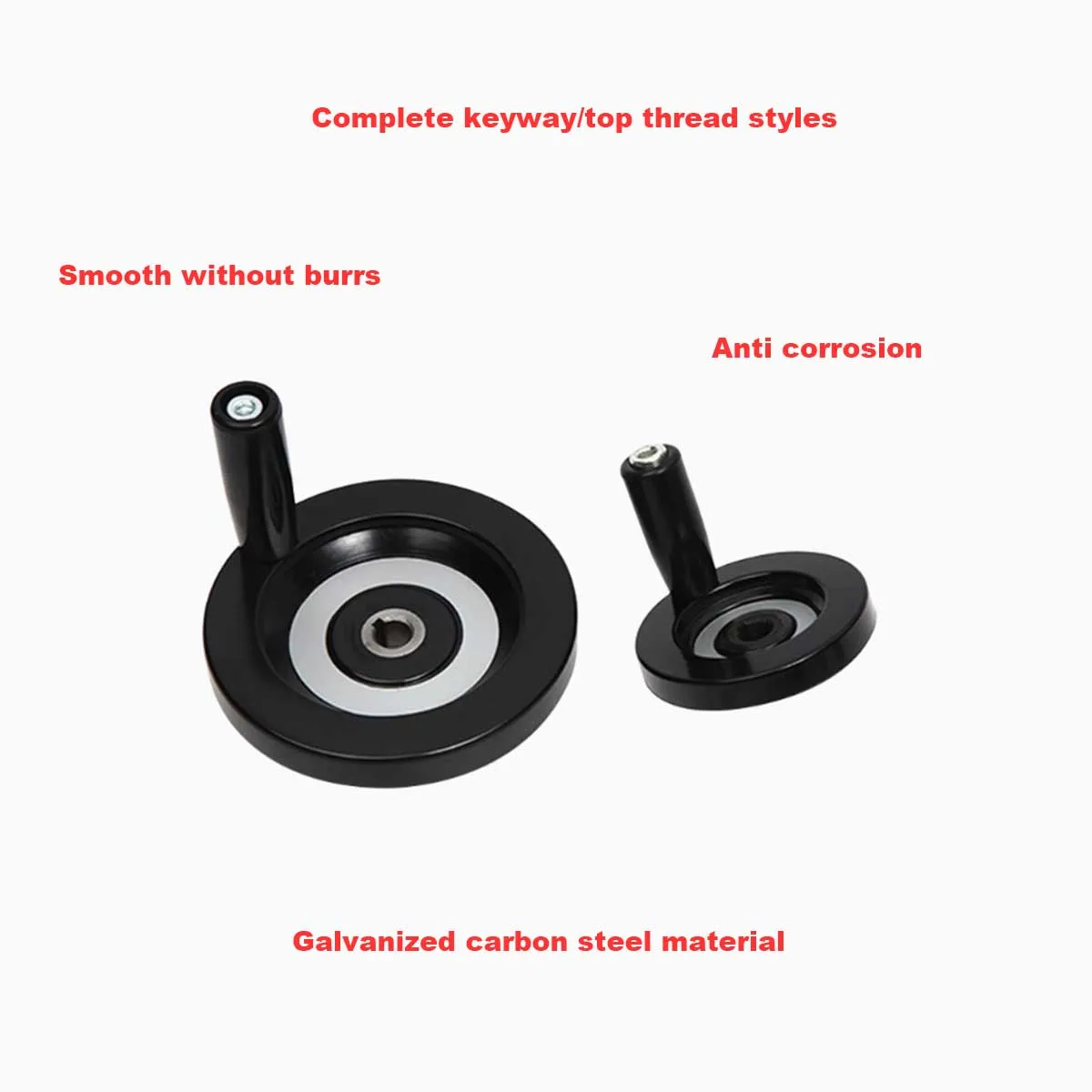 Rubber Wood Back Corrugated Handwheel Top Wire/Inner Corrugated Aluminum Alloy Circular Machine Tool Hand Wheel  Accessories