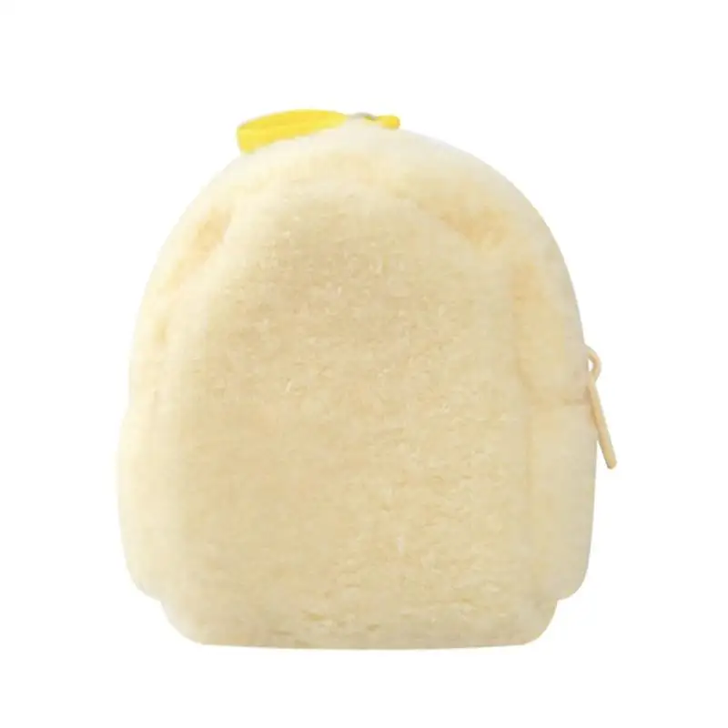 Bolsa de almacenamiento con forma de mochila, Mini monedero de felpa, llavero portátil, colgante de cambio de llave, 1 Uds.