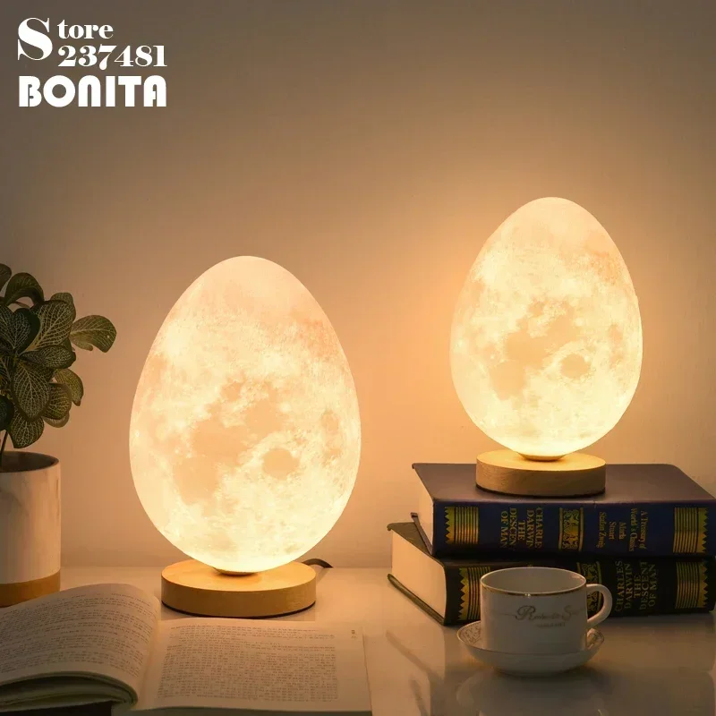 Creative Dinosaur Egg Table Light Bedside Decorative Ins Wind Cream Wind Small Night Light 3D Printing Atmosphere Table Lamp