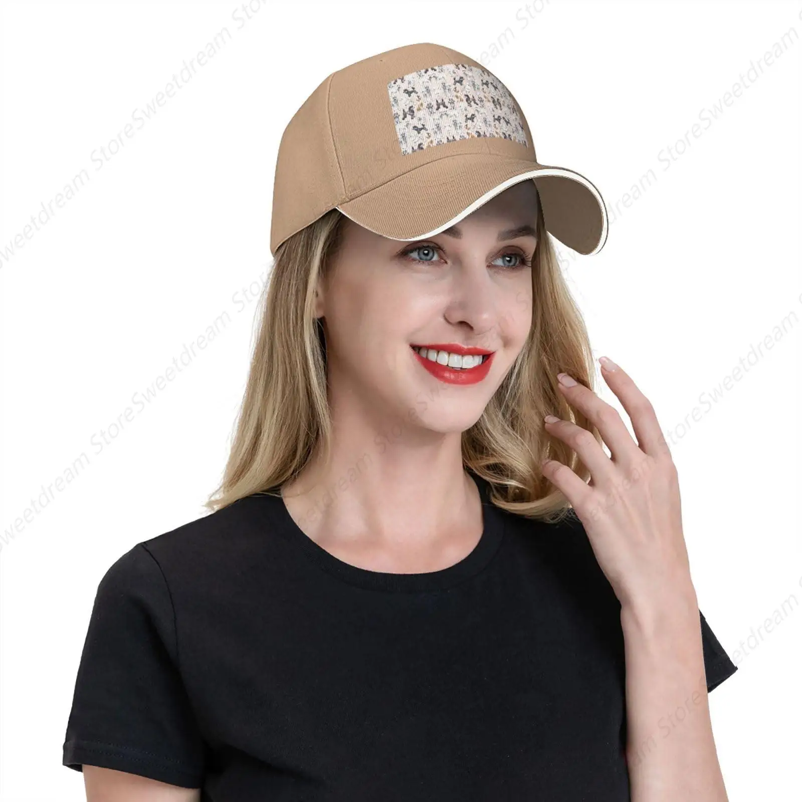 Poodles Dogs Picture Casual General Baseball Cap Black : Comfortable, Light, Natural, One Size