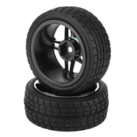 2pcs 1/10 RC Truck Rubber Tire Wheel Tyre for ZD Racing On road Car
