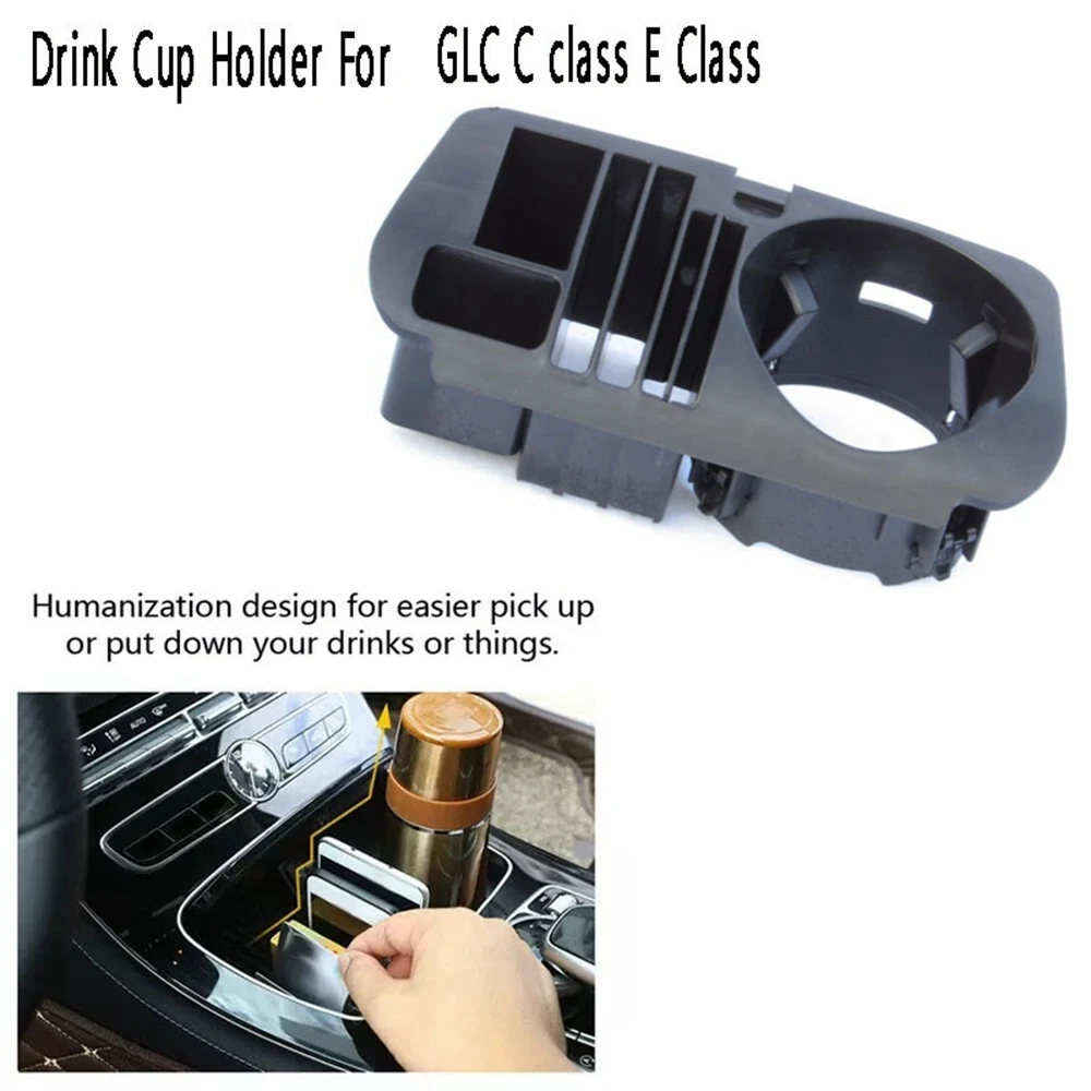 Car Center Console Storage Box Tray Drink Cup Holder Phone Organizer for Mercedes for Benz GLC C Class E Class