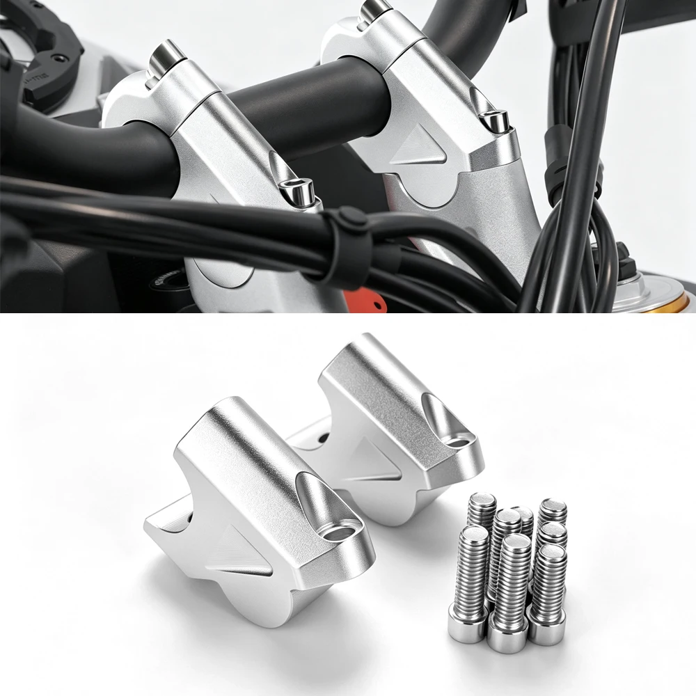 Motorcycle Handlebar Riser Drag For Tiger 900 GT Tiger900 Rally Pro 2024- Tiger850 2025- Handle Bar Clamp Extend Adapter