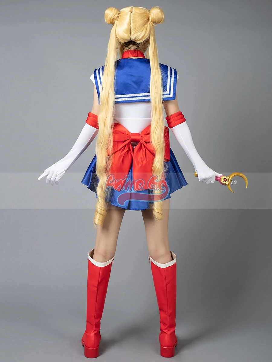 Anime Sailor Tsukino Usagi Serena Cosplay Costume Dress Kids Adults Uniform mp000139