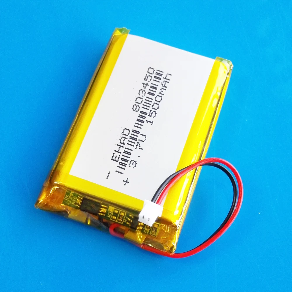 Akumulator 3.7V 1500mAh Lipo 803450 + wtyk JST 1.25mm 2pin do rejestrator GPS zestawu słuchawkowego z aparatem e-book telefon komórkowy