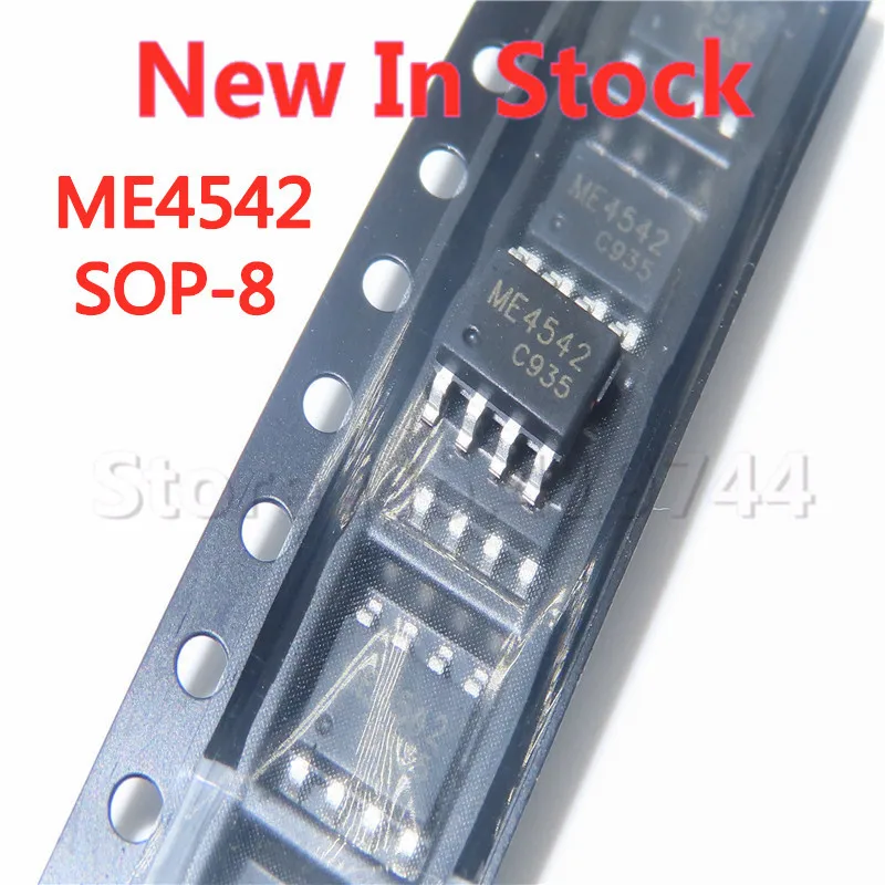 5PCS/LOT ME4542 SOP-8 SOP8 field effect tube MOS tube N+P channel 30V 5.4A In Stock NEW original IC