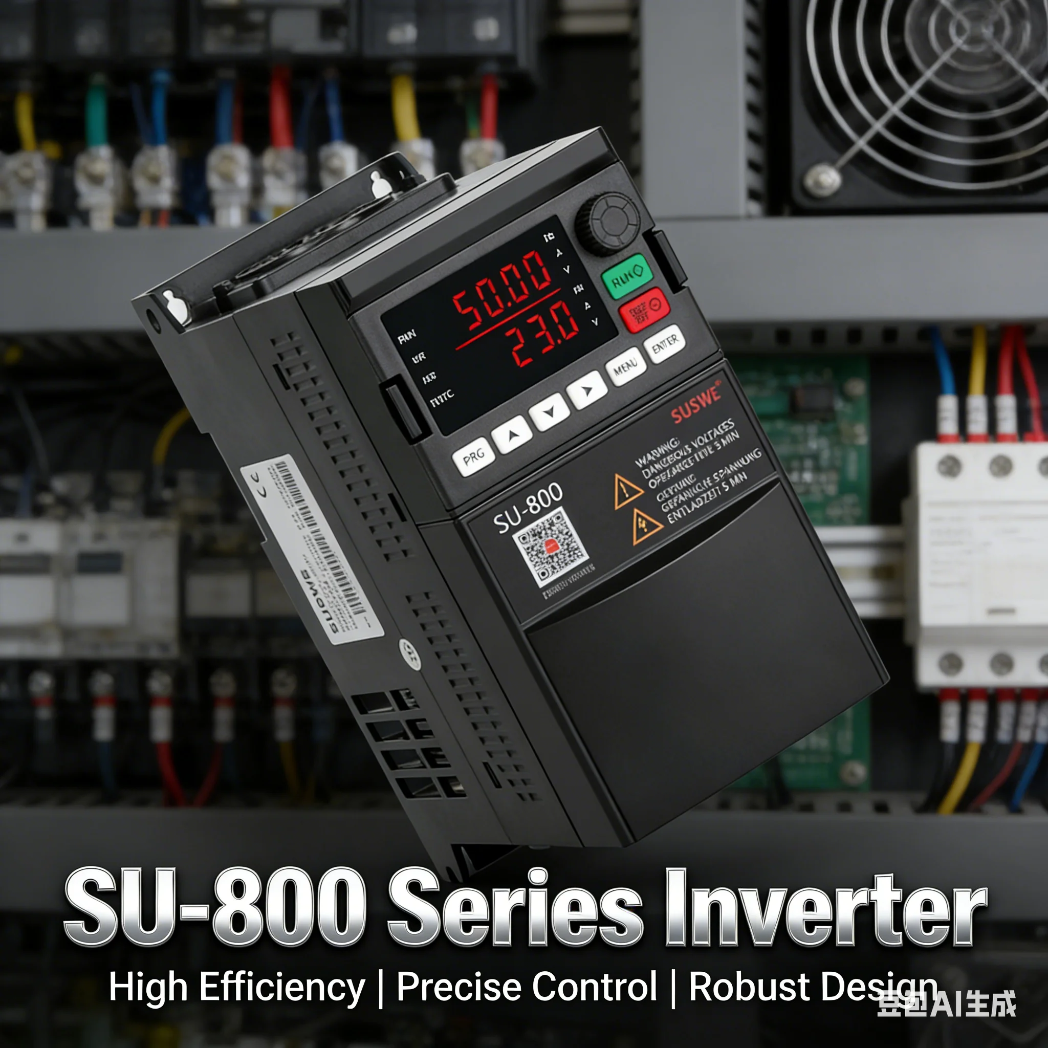 VFD SU 800 0.75KW1.5KW2.2KW5.5KW7.5KW High-performance Vector Type Frequency Converter Three-phase Motor Frequency Converter DIY