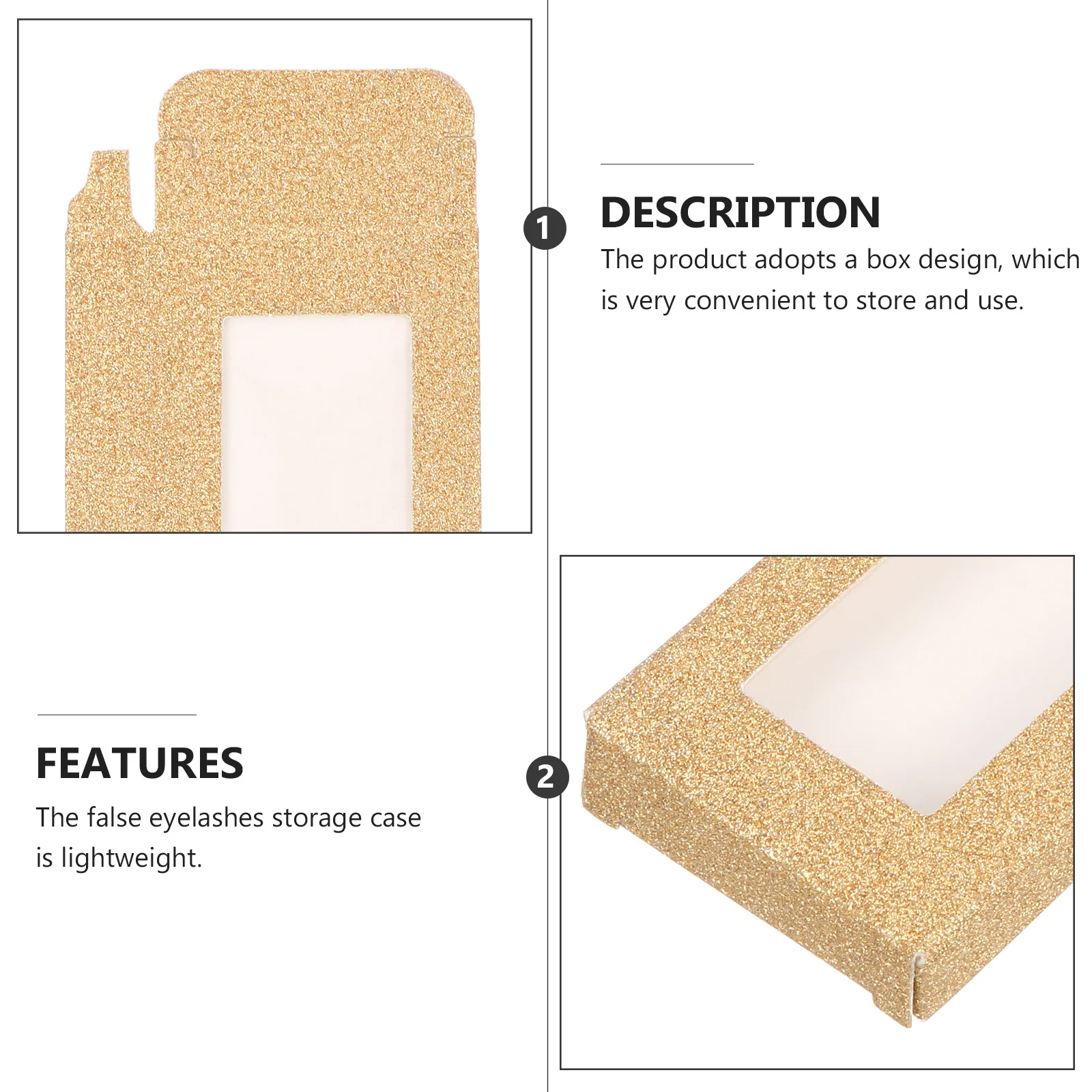 24 pezzi vuoto scatola organizer per ciglia finte custodia per ciglia vassoio per imballaggio ciglia glitterate per protezione e conservazione delle ciglia finte