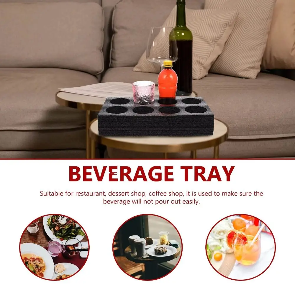 Disposable Cup Carrier Holder Thickness 7cm Porous Drink Tray Large Capacity Shock-absorbing Takeout Coffee Trays