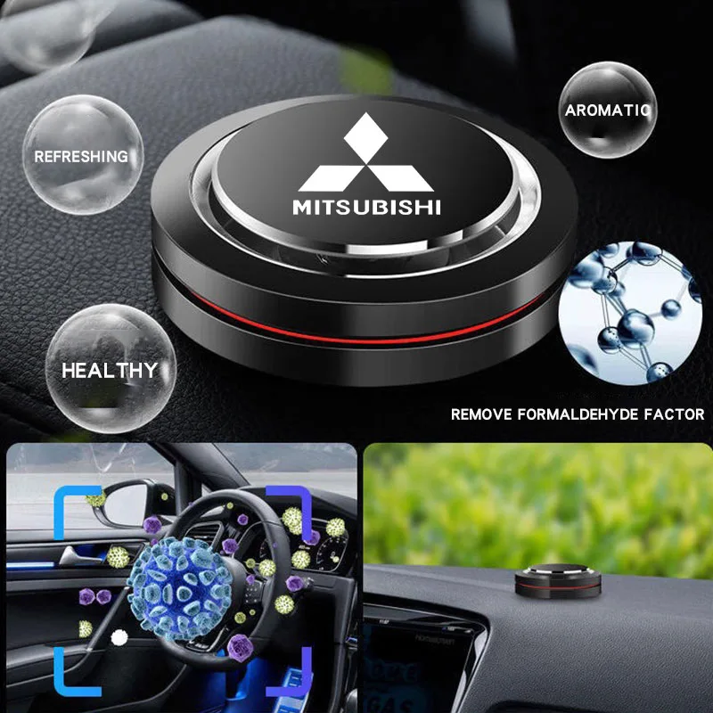 Car Air Freshener UFO Shape Car interior Scent for Mitsubishi Pajero Sport Eclipse Cross L200 Colt Delica Ralliart Triton Car