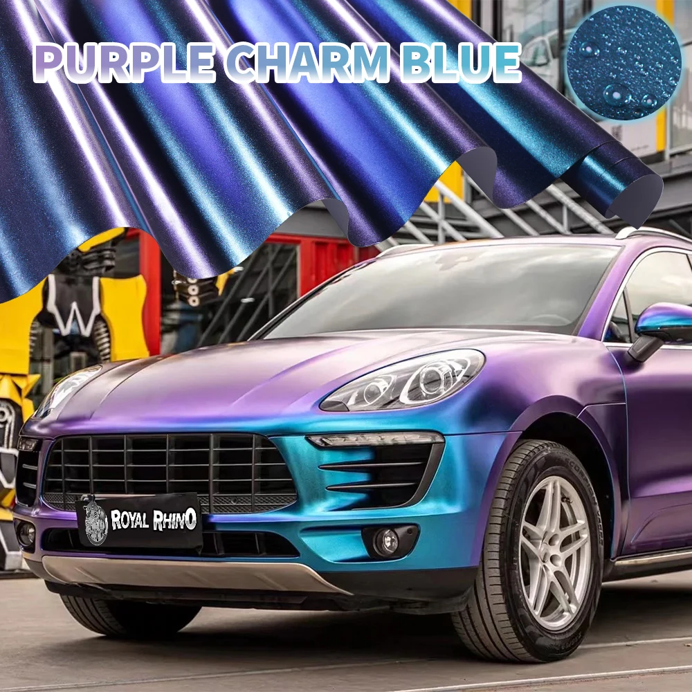 

Car Vinyl Wrap Sticker Matte Chameleon Color Change Film Self-Adhesive Auto Body Film Waterproof Wrapping Sheet Car Accessories