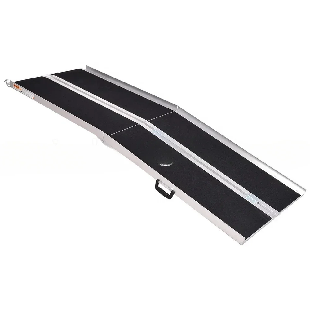 Heavy duty loading ramp foldable aluminum non-slip mobility Handicap threshold ramps for wheelchair scooter motorcycle