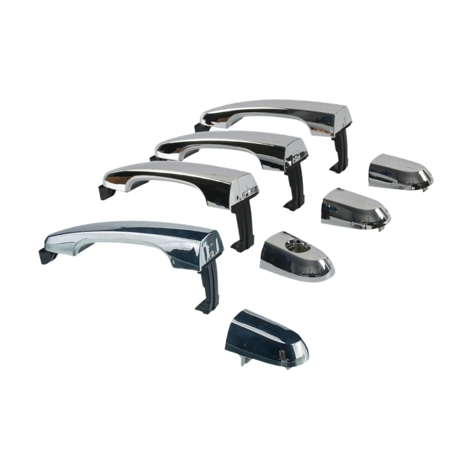 4 Pieces Car Exterior Door Handles Replacement Easily Install Professional 82652-2P030 83652-2P010 83662-2P010 Silver Color