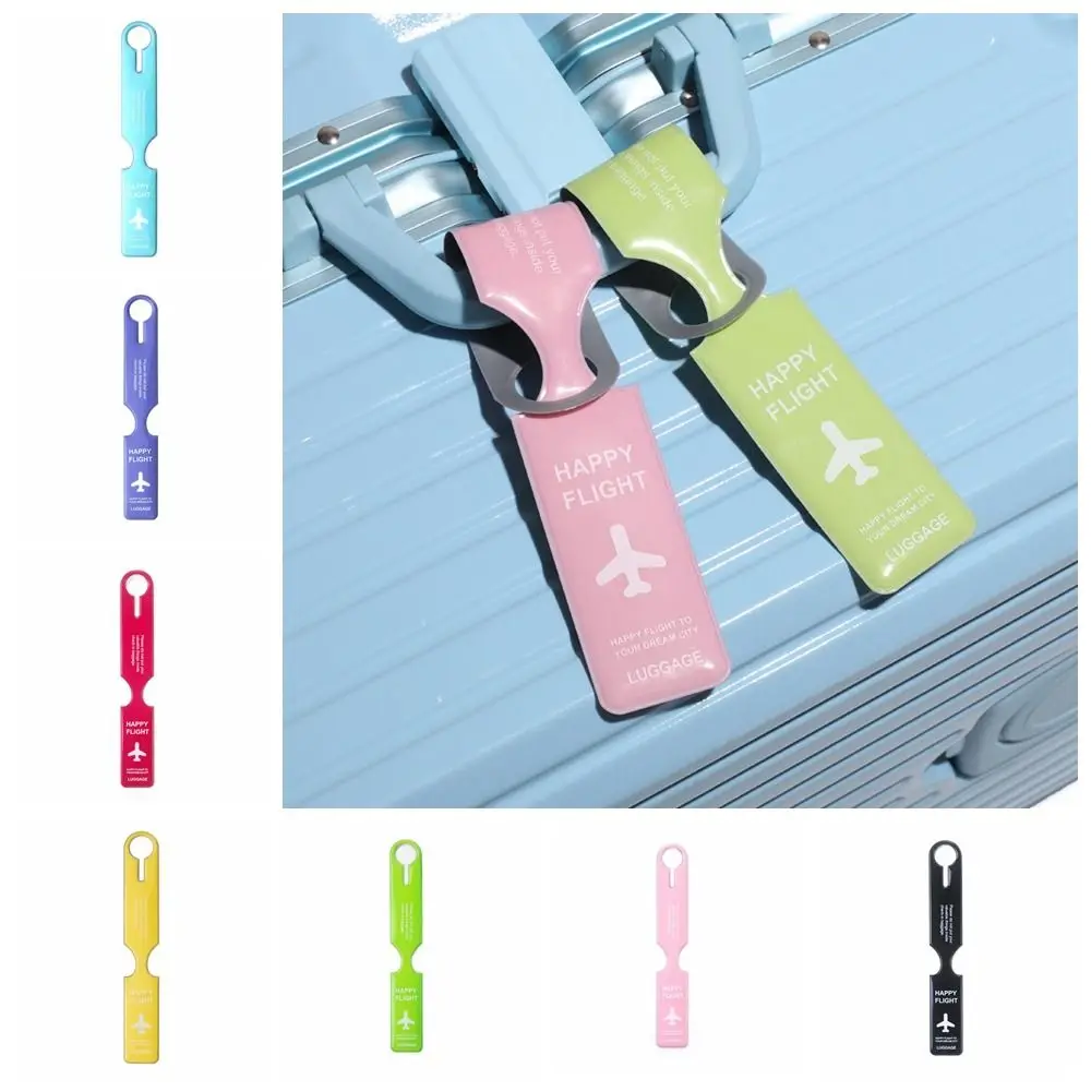 Boarding Pass PVC Luggage Tag Baggage Name Tags Address Label Airplane Suitcase Tag Information Card