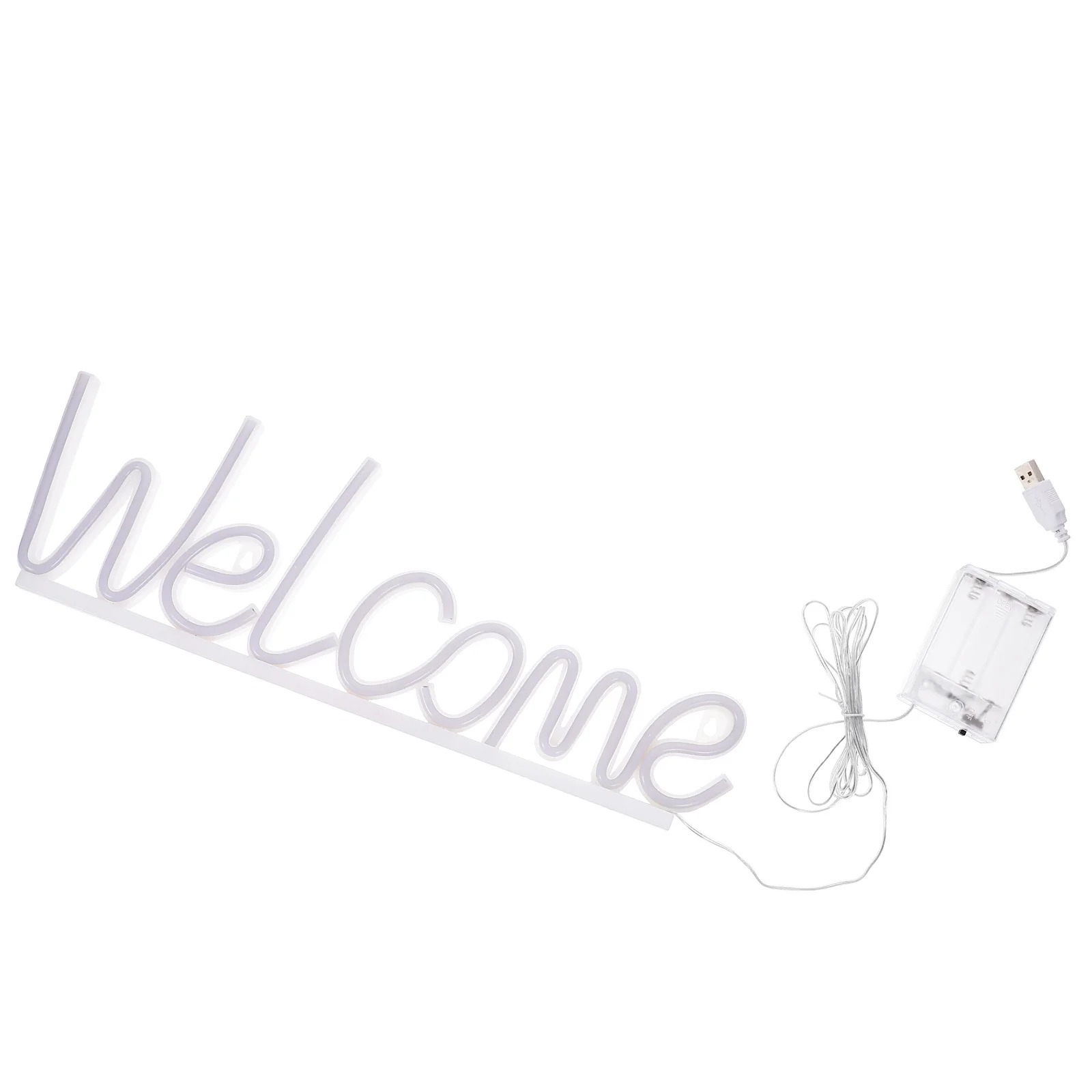 LED Neon Welcome Sign Decorative Light Party Home Bar Display Welcome Neon Lamp Bar Lamp Decor Small Night Light