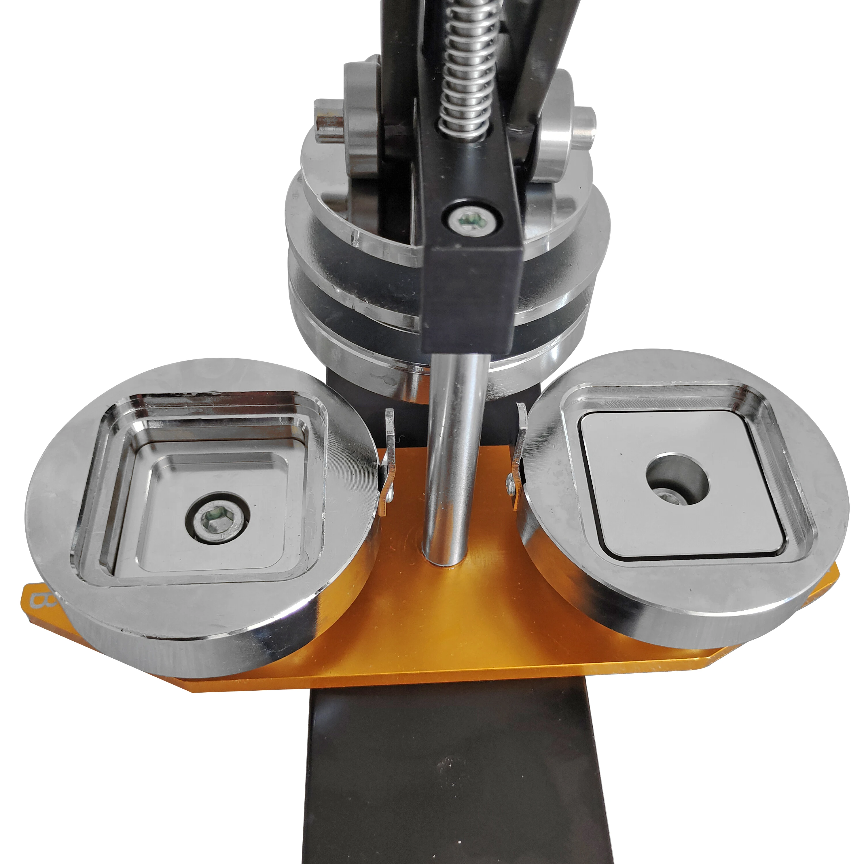 Máquina de insignias cuadradas TEBAK, cortador de nevera cuadrado de 50mm, máquina de imanes para fotos, máquina de hacer imanes para fotos