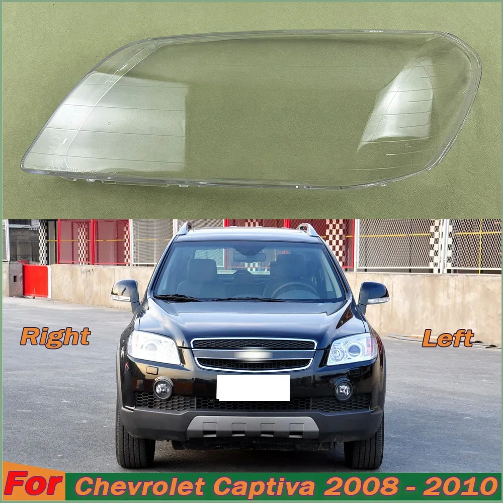 

For Chevrolet Captiva 2008 2009 2010 Front Headlight Cover Transparent Headlamp Lamp Shell Replace Original Lampshade Plexiglass