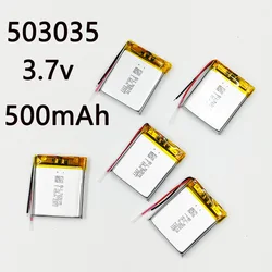 3.7V 500mAh Lithium Polymer LiPo Rechargeable Battery 503035 For Camera MP4 GPS Bluetooth Headset Speaker LED Lights Recorder