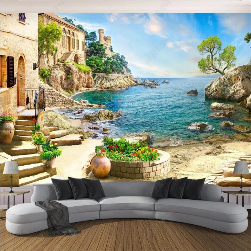 

Custom 3D Stereoscopic Wallpaper Photo Wall Living Room Bedroom Wall papers Home Decor HD Dackground Wall