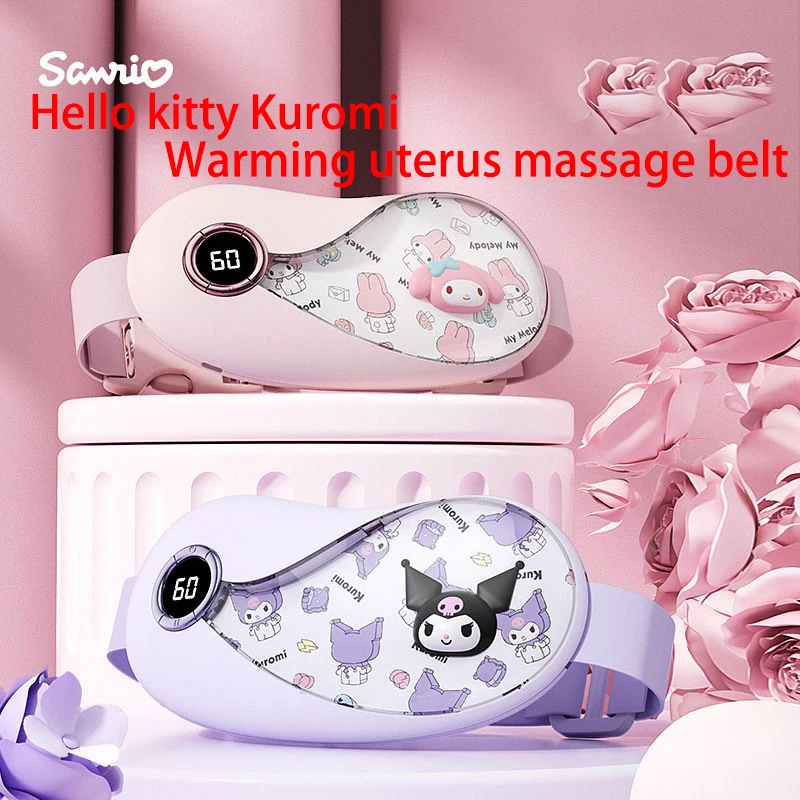 

NEW Hello kitty Waist belt massage device Sanrio Kuromi Alleviate dysmenorrhea warm the abdomen Vibration massage Girl's Gift