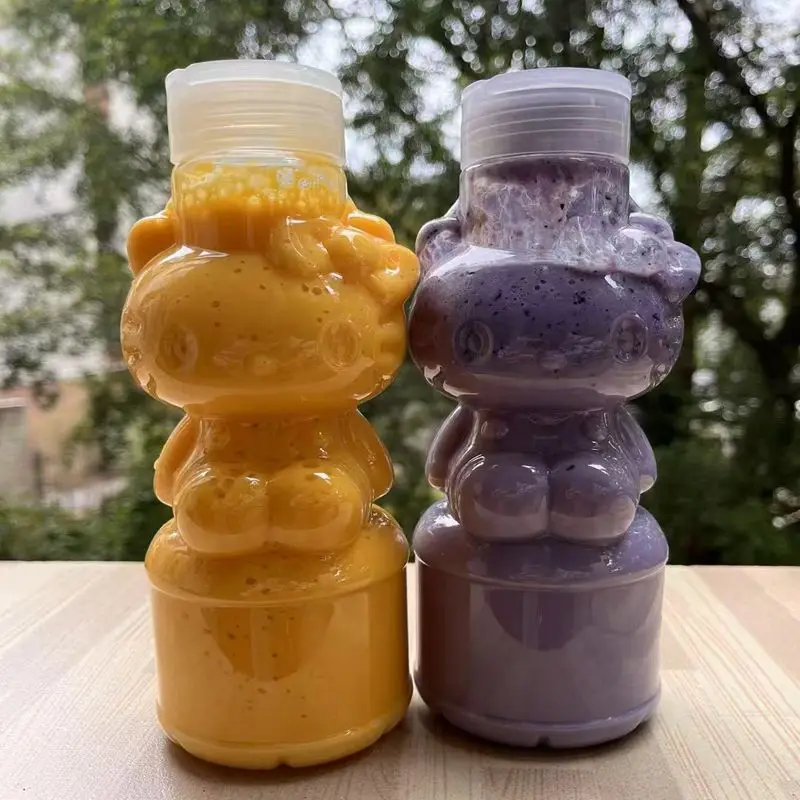 5 шт. Kawaii Hello Kitty пластиковая бутылка чашка 500 мл мультяшная бутылка одноразовая для путешествий холодный напиток фруктовый сок кухонный декор 5 шт. Kawaii Hello Kitty пластиковая бутылка чашка 500 мл мультяшная бутылка одноразовая для путешествий холодный напиток фруктовый сок кухонный декор