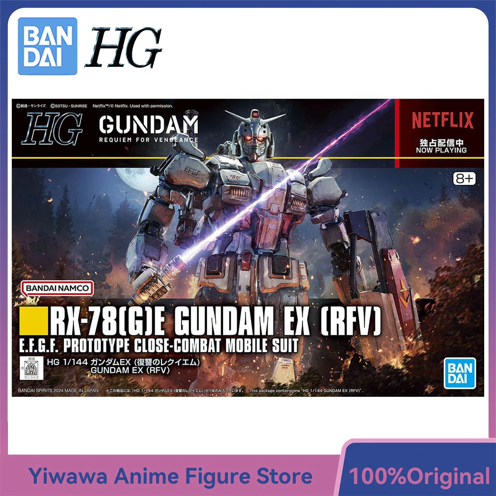 

[In-Stock] BANDAI Gundam HG 1/144 RX-78(G)E Gundam EX (RFV) Nice Assembly Anime Action Figure Ornament Model Kit Toy Gifts