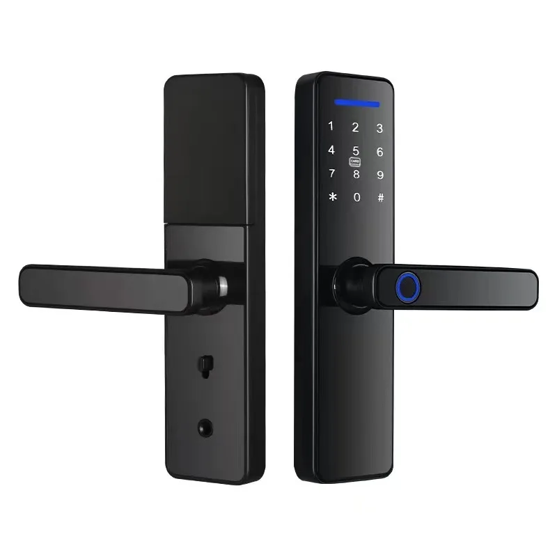 

July003 Приложение TUYA с отпечатком пальца, Wi-Fi, умный замок, дверная ручка с отпечатком пальца, биометрический замок, замок для входной двери без ключа, мульти-сигнализация, IC-карта Su